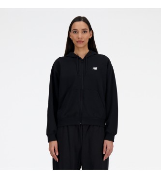 New Balance Sport Essentials Fleece Sweatshirt met volledige rits Zwart