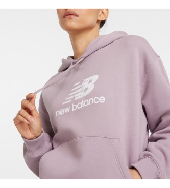 New Balance Sweatshirt Sport Essentials Fleece Logo lila