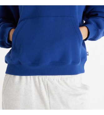 New Balance Sweat  capuche en polaire avec graphismes bleus