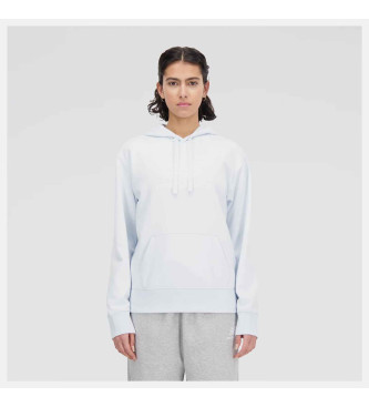 New Balance Essentials kapuca s kapuco Stacked Logo svetlo modra