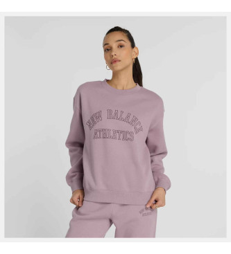 New Balance Graphic Fleece Crew Sweatshirt lilla