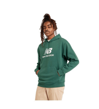 New Balance Sudadera Sport Essentials Fleece Logo verde