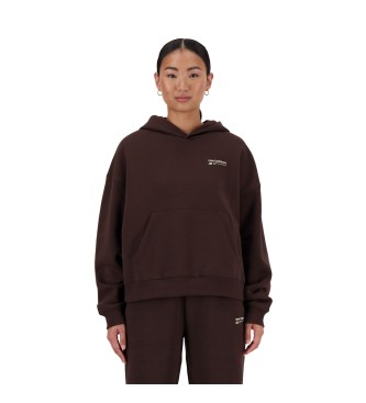 New Balance Linear Heritage foret sweatshirt med htte, lilla