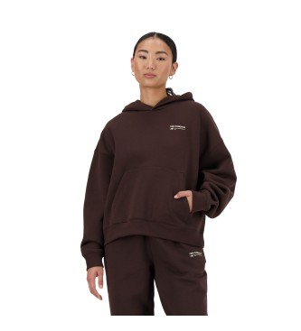 New Balance Linear Heritage foret sweatshirt med htte, lilla