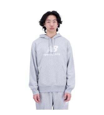 New Balance Essentials Stacked French Terry Hoodie grey