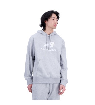 New Balance Essentials - Sweat  capuche en tissu ponge gris