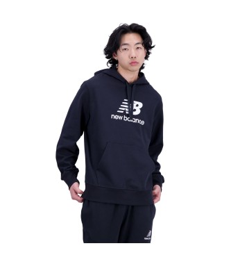 New Balance Essentials - Sweat  logo superpos - noir