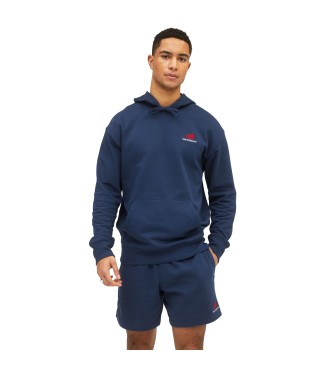 New Balance Sweatshirt med htte i fransk frott Fransk frott Uni-sentials navy