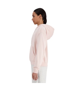 New Balance Sudadera con capucha Sport Essentials rosa