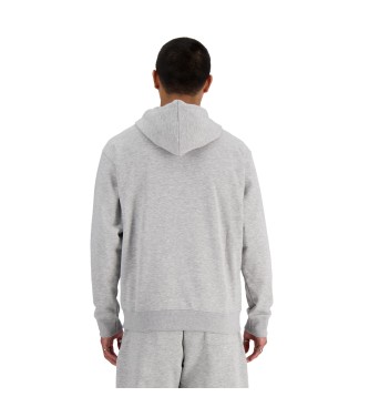 New Balance Sudadera con capucha y logo de rizo francs Sport Essentials gris