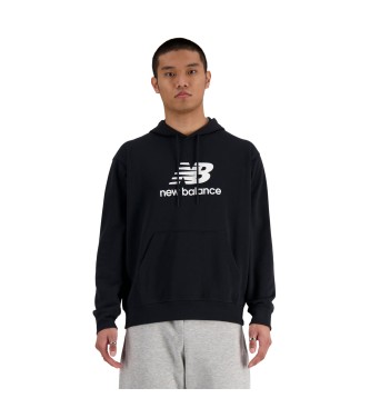 New Balance French terry logo hoodie Sport Essentials black
