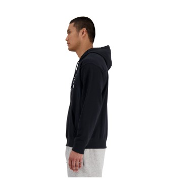 New Balance French terry logo hoodie Sport Essentials black