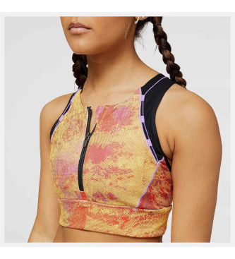 New Balance Reggiseno Impact Run AT Top Arancione