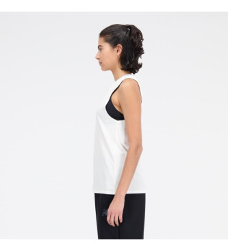 New Balance Koszulka Heathertech biała
