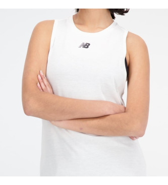 New Balance Camiseta Heathertech blanco