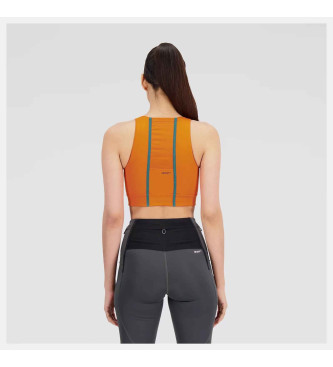 New Balance Impact Run AT orange bra top