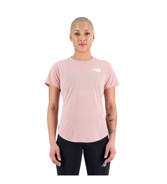 New Balance Top met korte mouwen en Accelerate graphic