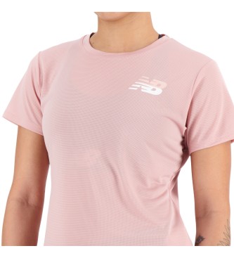 New Balance Top met korte mouwen en Accelerate graphic