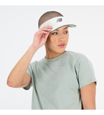 New Balance White performance visor