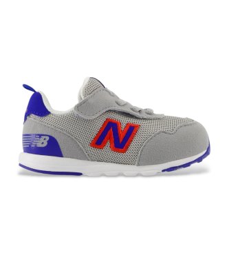 New Balance Gray Hook and Loop 515 Sneakers