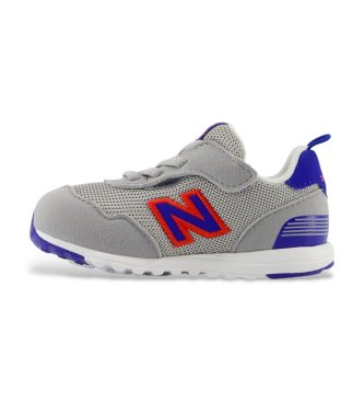 New Balance Gray Hook and Loop 515 Sneakers