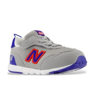 New Balance Gray Hook and Loop 515 Sneakers