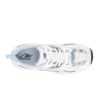 New Balance Chaussures 530 blanches, bleues