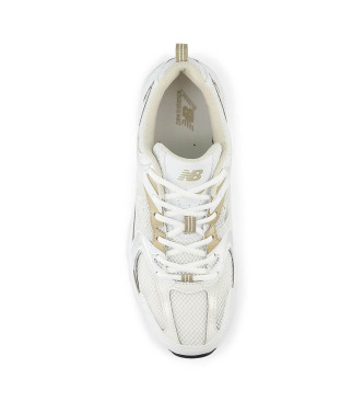 New Balance Sapatos 530 brancos, dourados