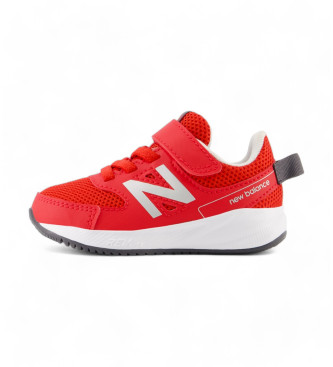 New Balance Elastyczne sznurowane buty 570V3 z górnym paskiem w kolorze czerwonym