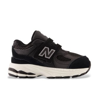 New Balance Leder-Sneakers 2002 Hook & Loop schwarz