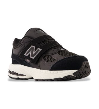 New Balance Leder-Sneakers 2002 Hook & Loop schwarz