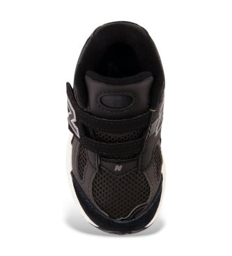 New Balance Leder-Sneakers 2002 Hook & Loop schwarz