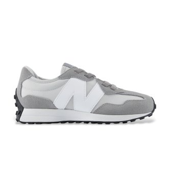 New Balance Zapatillas de piel 327 Bungee Lace gris