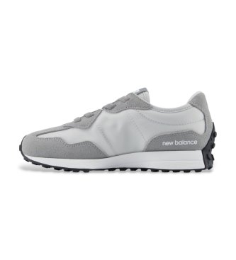 New Balance Zapatillas de piel 327 Bungee Lace gris