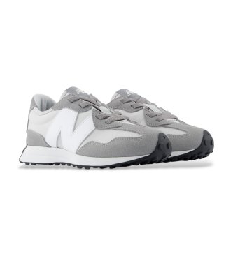 New Balance Zapatillas de piel 327 Bungee Lace gris