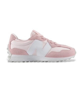 New Balance Zapatillas de piel 327 Bungee Lace rosa