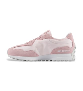 New Balance Zapatillas de piel 327 Bungee Lace rosa