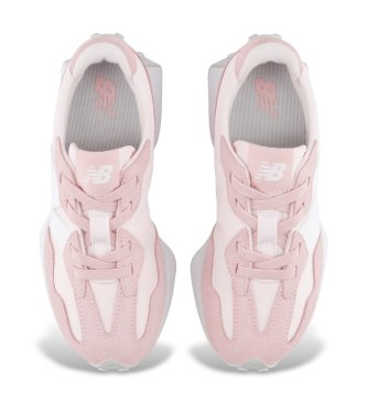 New Balance Zapatillas de piel 327 Bungee Lace rosa