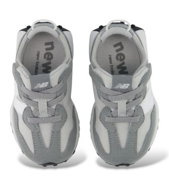 New Balance Sapatilhas de pele 327 New-B Hook & Loop cinzentas