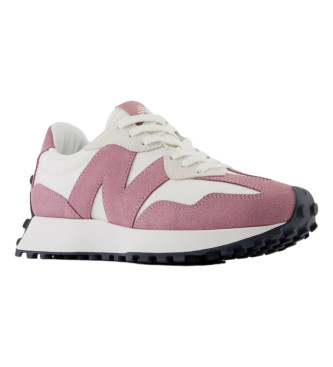 New Balance Skórzane buty sportowe 327 różowe