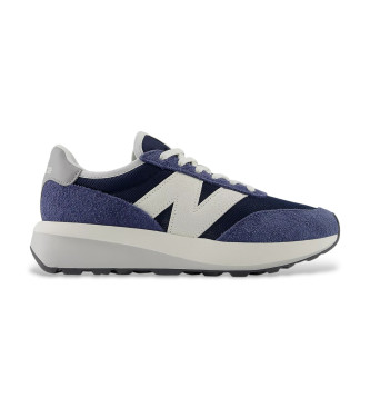 New Balance Usnjene športne copate 370 mornarsko modra