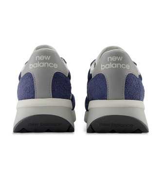 New Balance Usnjene športne copate 370 mornarsko modra