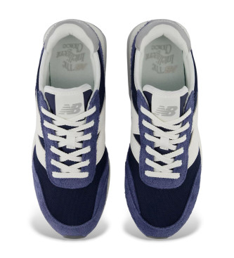 New Balance Usnjene športne copate 370 mornarsko modra