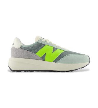 New Balance Scarpe da ginnastica in pelle verde, taglia 370