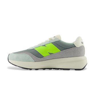 New Balance Scarpe da ginnastica in pelle verde, taglia 370