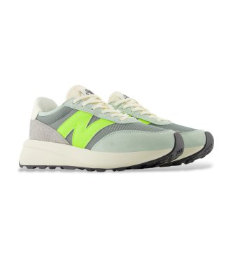 New Balance Scarpe da ginnastica in pelle verde, taglia 370
