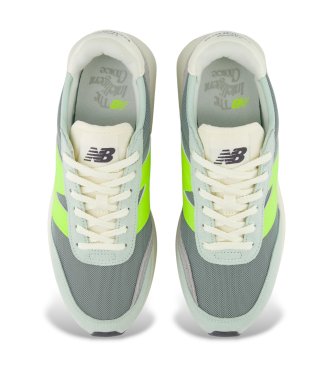 New Balance Scarpe da ginnastica in pelle verde, taglia 370