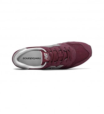 New Balance 373v2 Core maroon leather sneakers