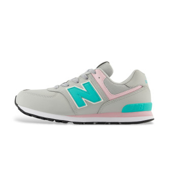 New Balance Tnis de couro 574 Core cinzento