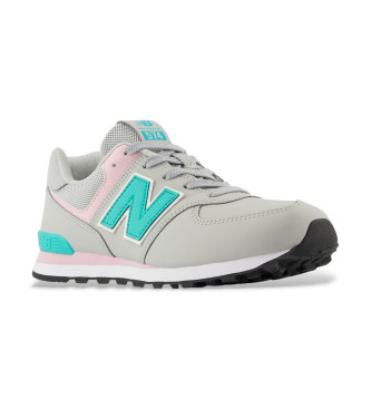 New Balance Leren sneakers 574 Core grijs